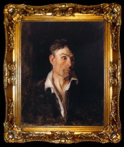 framed  Frank Duveneck Portrait of a Man, ta009-2
